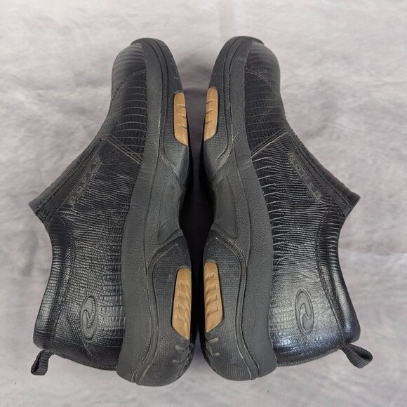 Roper leather slip ons size 8 black snakeskin pristine condition - Picture 6 of 7